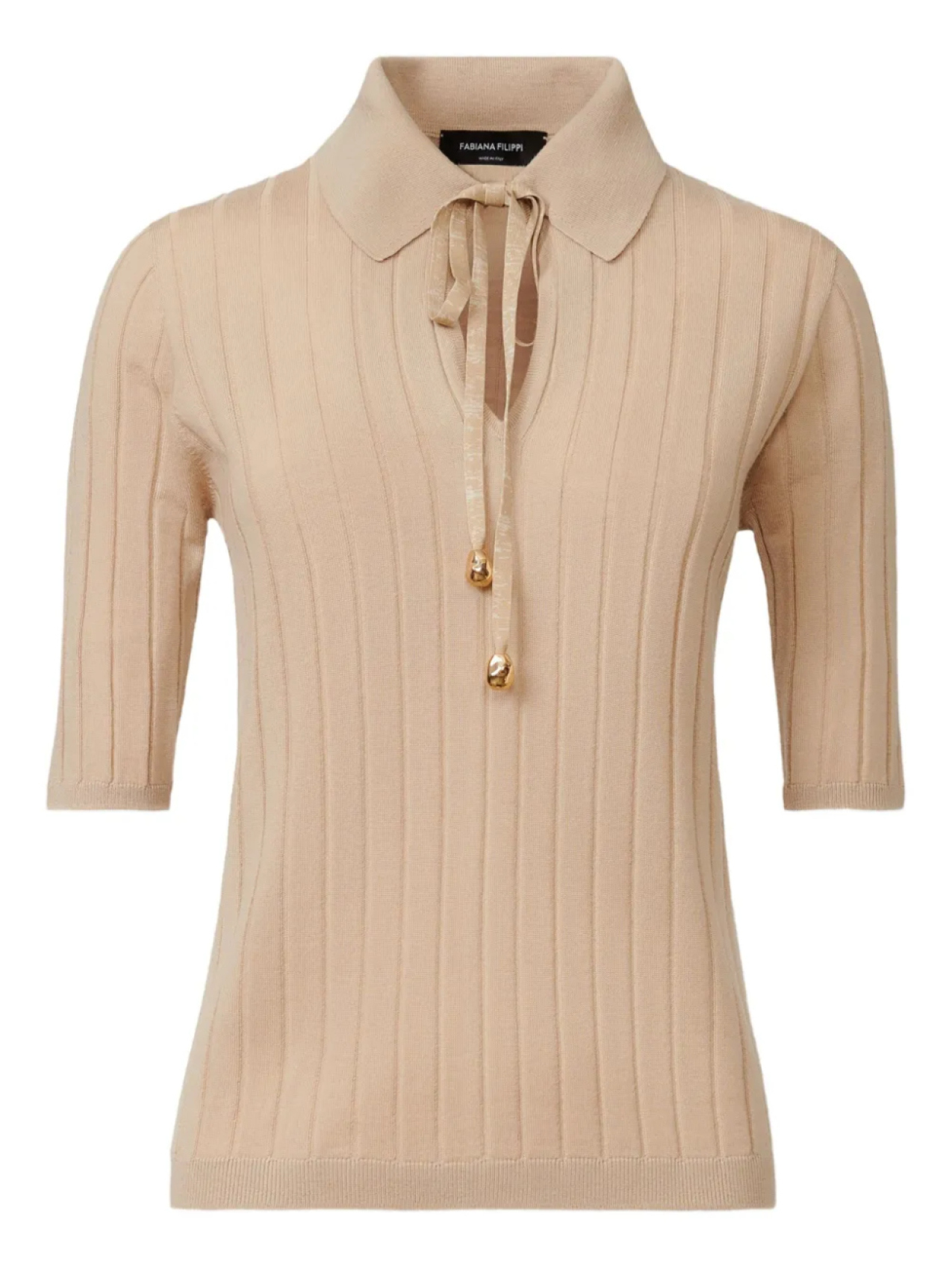 Fabiana Filippi рубашка поло в рубчик, нейтральный
Fabiana Filippi рубашка поло в рубчик, нейтральный