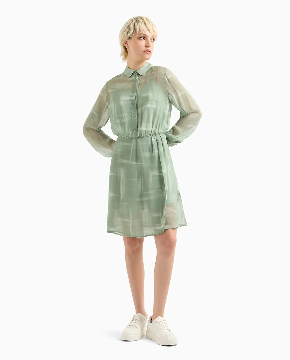 Платье-рубашка с длинными рукавами и длиной до колена Armani Exchange, цвет Verde Agua
Платье-рубашка с длинными рукавами и длиной до колена Armani Exchange, цвет Verde Agua
