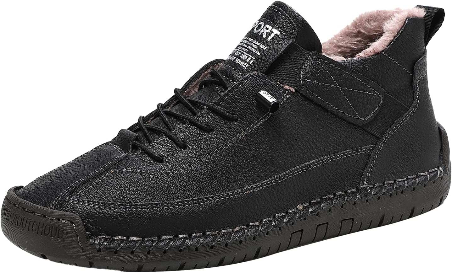 Мужские зимние повседневные туфли, удобные теплые кожаные водонепроницаемые кроссовки с ручной строчкой, противоскользящие, плоские, для путешествий, походов и снега Hneowgn, черный
Мужские зимние повседневные туфли, удобные теплые кожаные водонепроницаемые кроссовки с ручной строчкой, противоскользящие, плоские, для путешествий, походов и снега Hneowgn, черный