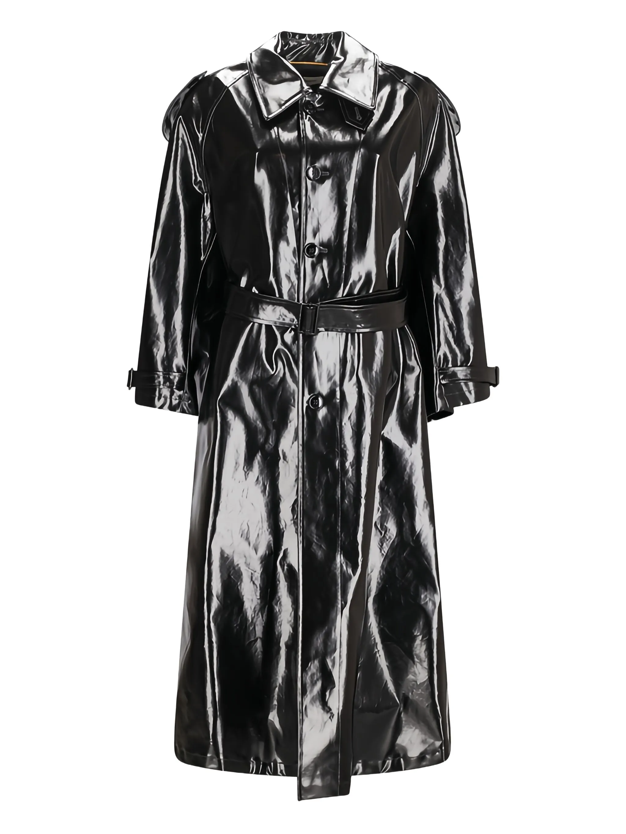 Тренч с поясом Saint Laurent, черный
Тренч с поясом Saint Laurent, черный