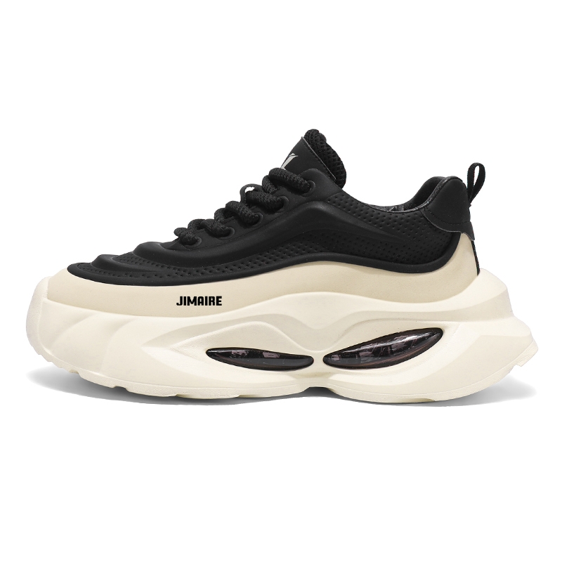 King Jinmai Амортизирующие противоскользящие и износостойкие утолщенные низкие кроссовки для мужчин с эффектом увеличения роста - черные, цвет Black
King Jinmai Амортизирующие противоскользящие и износостойкие утолщенные низкие кроссовки для мужчин с эффектом увеличения роста - черные, цвет Black