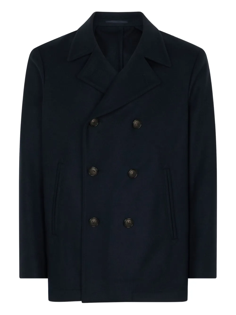 Двубортный бушлат из смесовой шерсти Boglioli, синий
Двубортный бушлат из смесовой шерсти Boglioli, синий