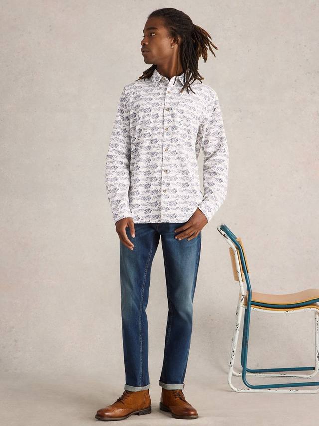 Хлопковая рубашка Regular Fit с абстрактным принтом White Stuff, White/Multi
Хлопковая рубашка Regular Fit с абстрактным принтом White Stuff, White/Multi