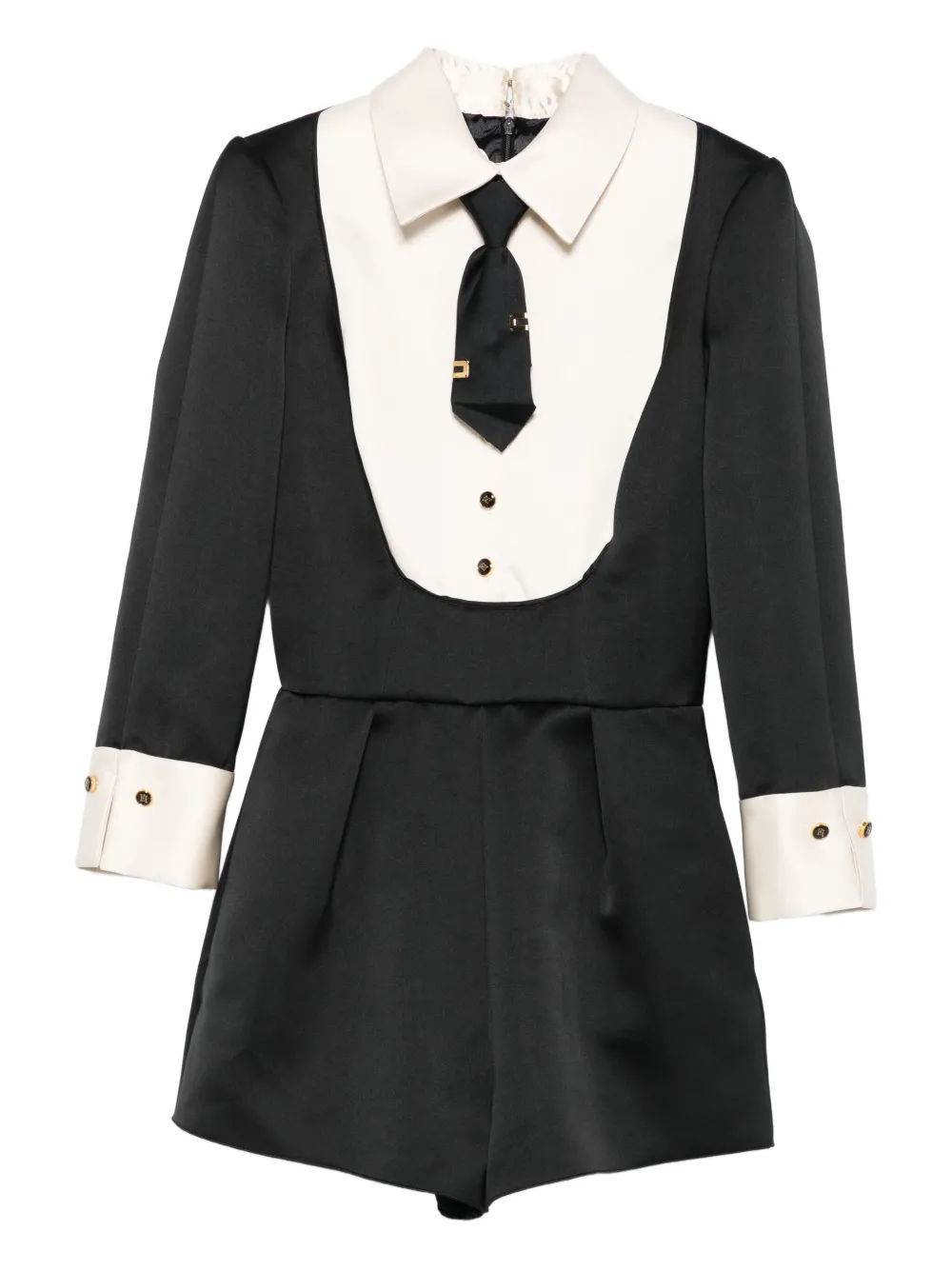 Комбинезон с завязкой на шее Elisabetta Franchi, черный
Комбинезон с завязкой на шее Elisabetta Franchi, черный