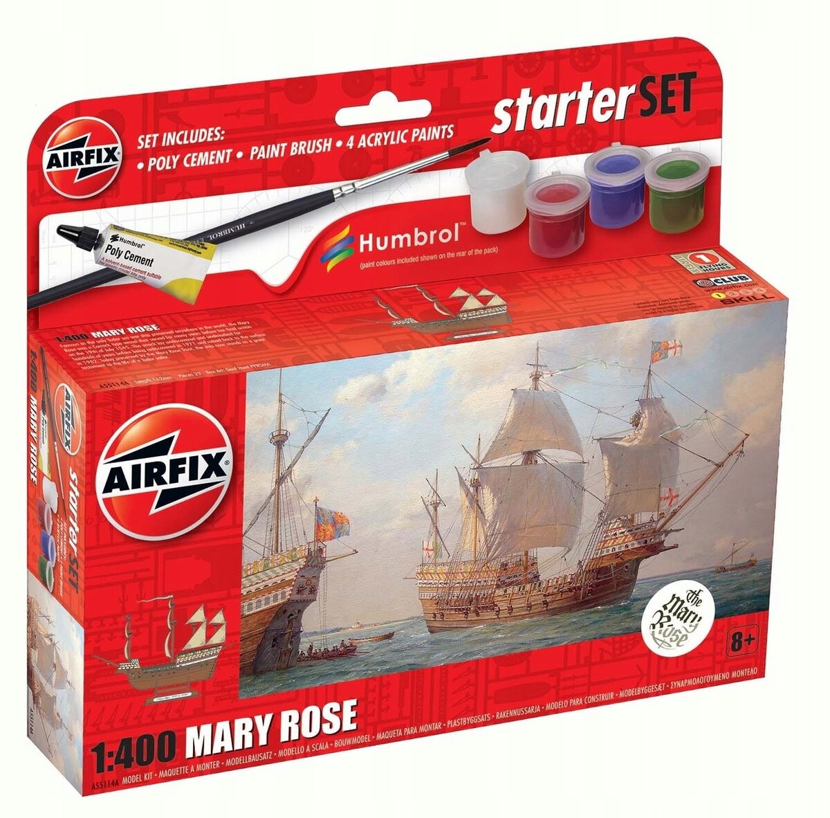 Мэри Роуз — стартовый комплект Airfix 55114A
Мэри Роуз — стартовый комплект Airfix 55114A