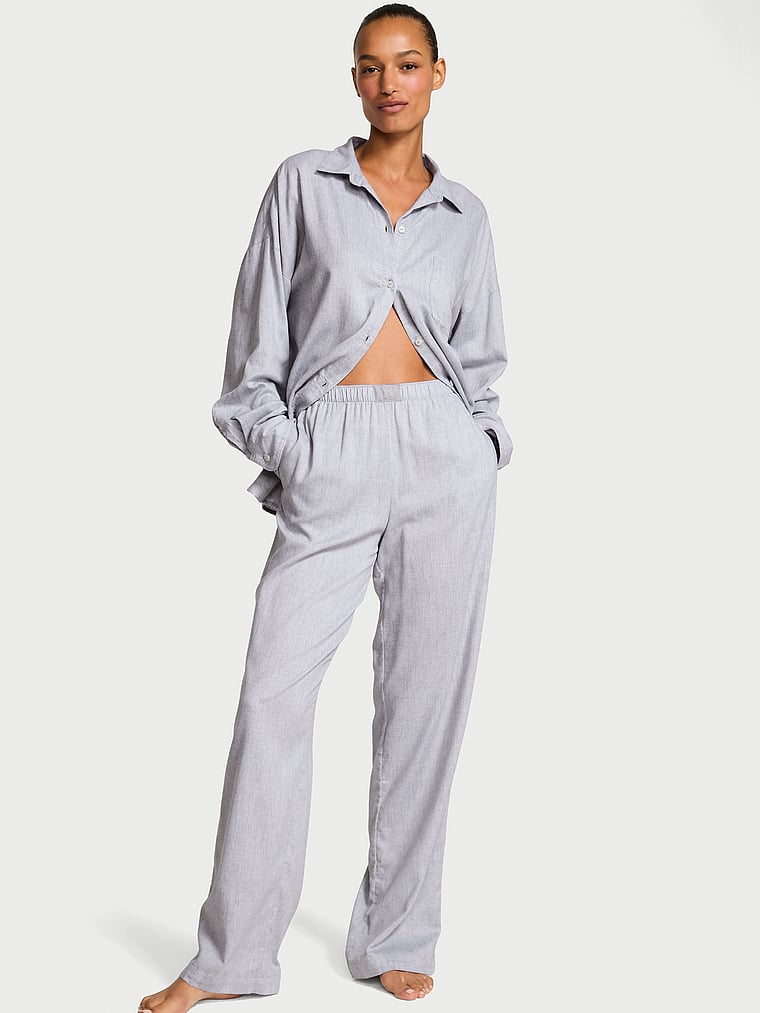 Длинный пижамный комплект из модала и хлопка Victoria'S Secret, medium heather grey
Длинный пижамный комплект из модала и хлопка Victoria'S Secret, medium heather grey