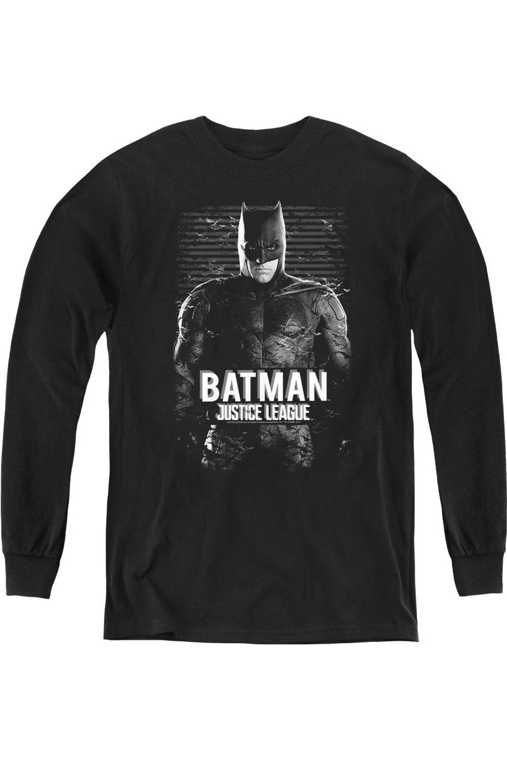 Футболка с длинным рукавом "Бэтмен" из фильма "Лига справедливости" для подростков Gildan, черный
Футболка с длинным рукавом "Бэтмен" из фильма "Лига справедливости" для подростков Gildan, черный