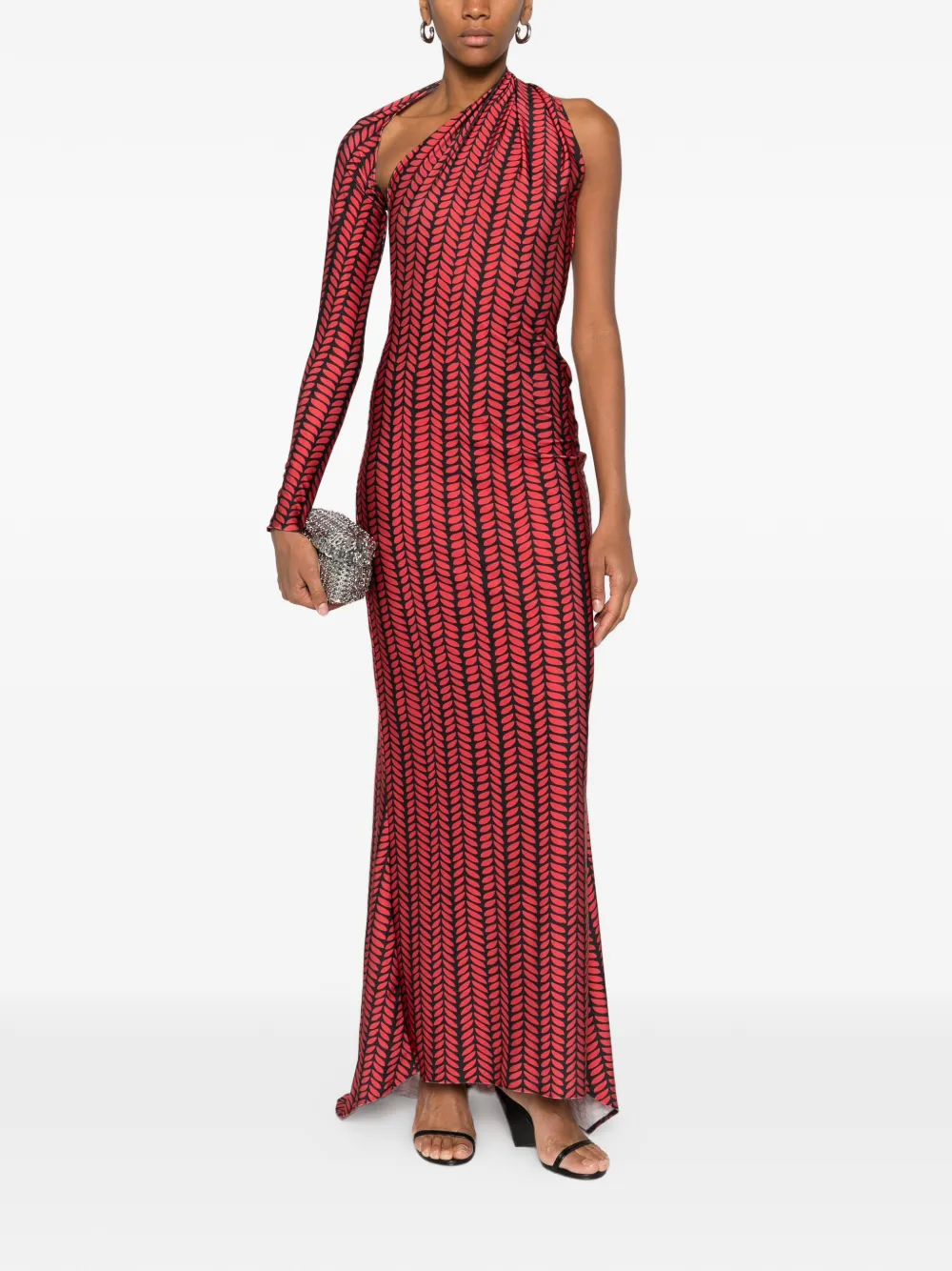 Макси-платье на одно плечо с вырезом Atu Body Couture, красный
Макси-платье на одно плечо с вырезом Atu Body Couture, красный