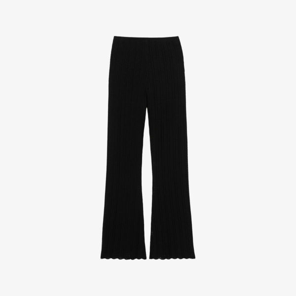 Брюки вязаные с узором "крючком" и расклешенными штанинами Claudie Pierlot, мультиколор
Брюки вязаные с узором "крючком" и расклешенными штанинами Claudie Pierlot, мультиколор