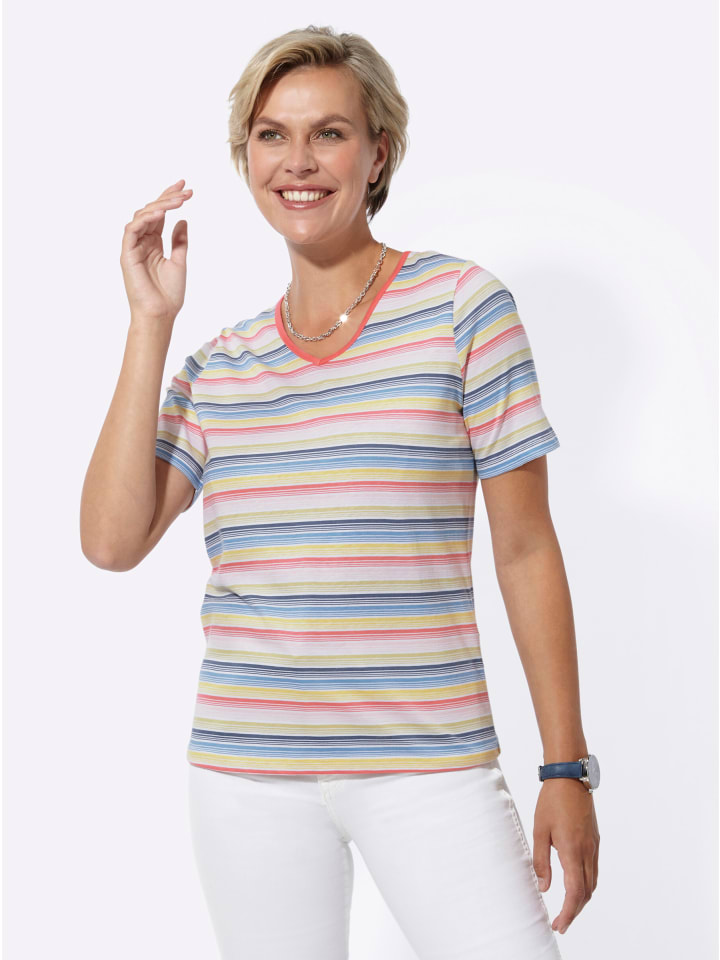 Полосатая рубашка в дымчато-синие полосы цвета фламинго WITT WEIDEN
Полосатая рубашка в дымчато-синие полосы цвета фламинго WITT WEIDEN