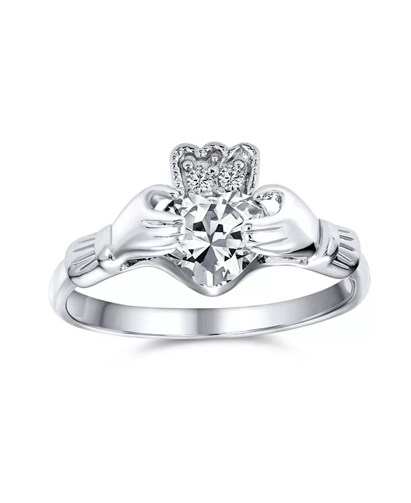 Кольцо с изображением сестры женского студенческого общества, лучшей подруги, кельтского ирландского союза, с фианитами, короной и сердцем, кладдахское, стерлинговое серебро 925 пробы Bling Jewelry, clear
Кольцо с изображением сестры женского студенческого общества, лучшей подруги, кельтского ирландского союза, с фианитами, короной и сердцем, кладдахское, стерлинговое серебро 925 пробы Bling Jewelry, clear