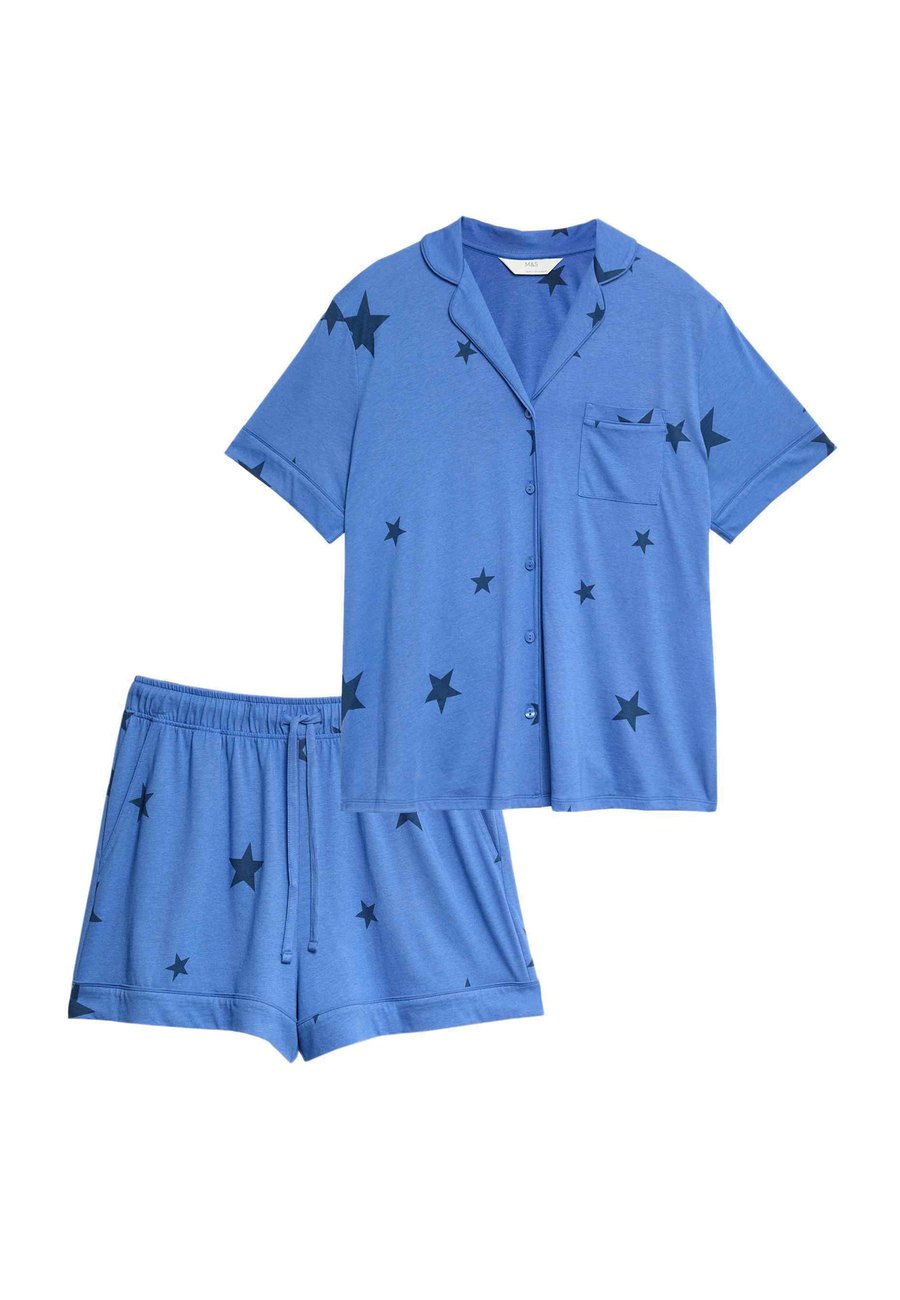 Пижамный комплект Marks & Spencer SHORTIE REVERE SET, Blue Mix/Mottled Blue
Пижамный комплект Marks & Spencer SHORTIE REVERE SET, Blue Mix/Mottled Blue