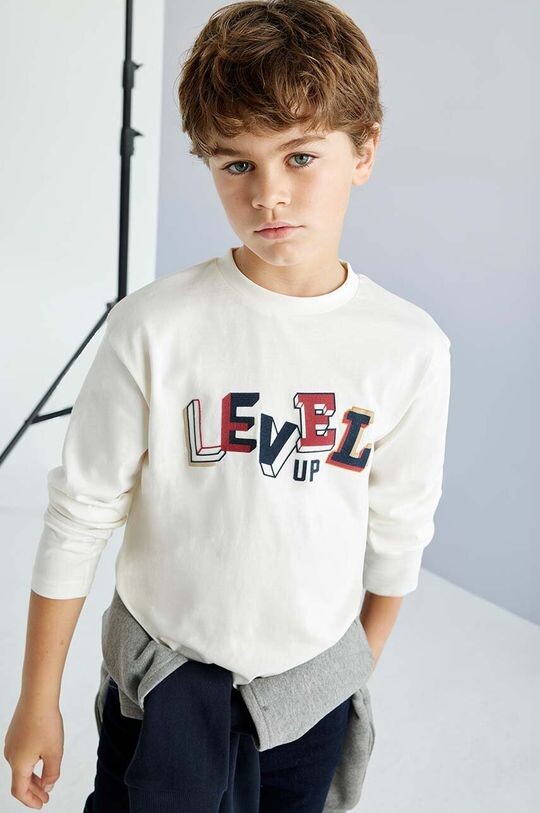 Детская хлопковая рубашка с длинным рукавом Mayoral, бежевый
Детская хлопковая рубашка с длинным рукавом Mayoral, бежевый