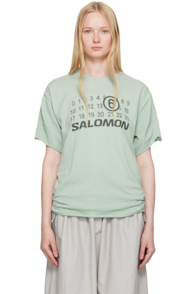 Синяя бесшовная спортивная футболка Salomon Edition MM6 Maison Margiela 
Синяя бесшовная спортивная футболка Salomon Edition MM6 Maison Margiela