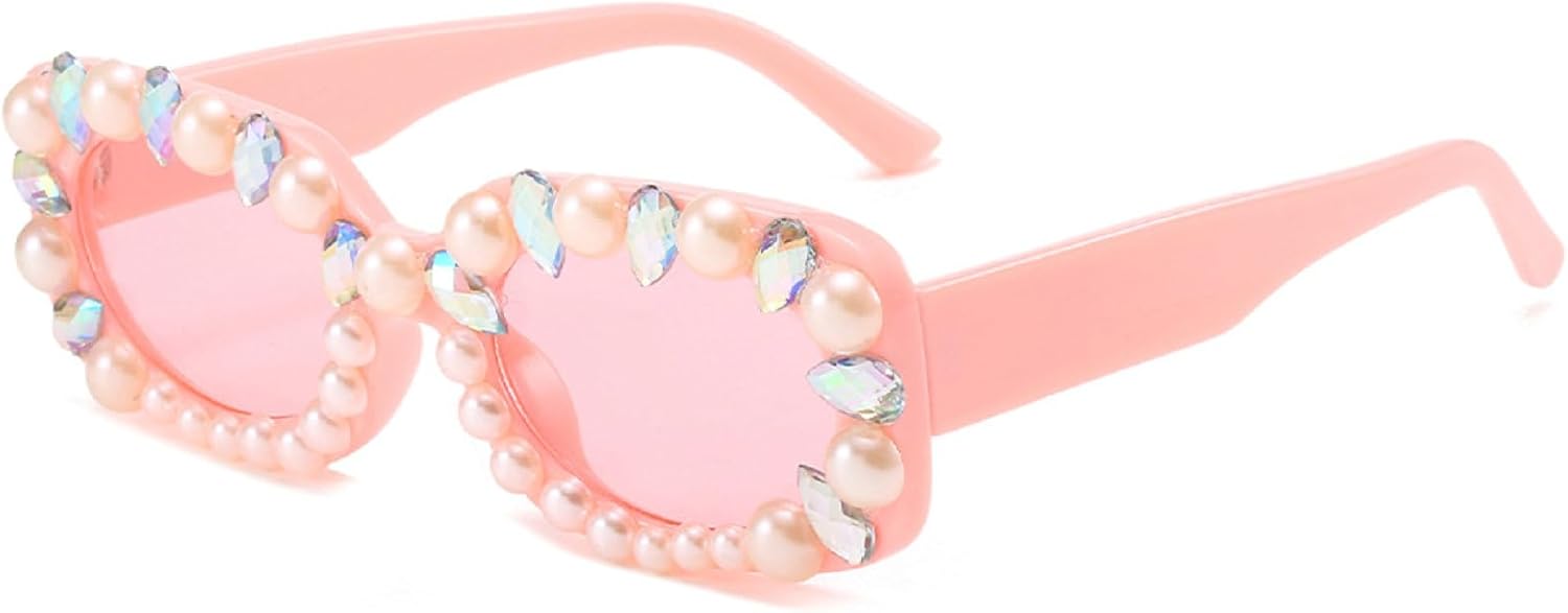 Ретро-солнцезащитные очки с кристаллами и жемчугом для женщин, модные прямоугольные солнцезащитные очки со стразами, квадратные солнцезащитные очки с бриллиантами для вечеринки mincl, Pink
Ретро-солнцезащитные очки с кристаллами и жемчугом для женщин, модные прямоугольные солнцезащитные очки со стразами, квадратные солнцезащитные очки с бриллиантами для вечеринки mincl, Pink