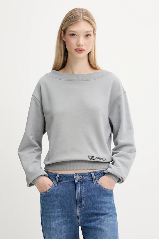 Хлопковая толстовка Karl Lagerfeld Jeans, серый
Хлопковая толстовка Karl Lagerfeld Jeans, серый