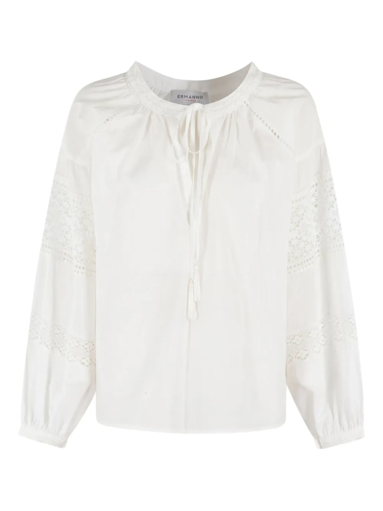 Блузка с вышитыми деталями ERMANNO FIRENZE, белый
Блузка с вышитыми деталями ERMANNO FIRENZE, белый
