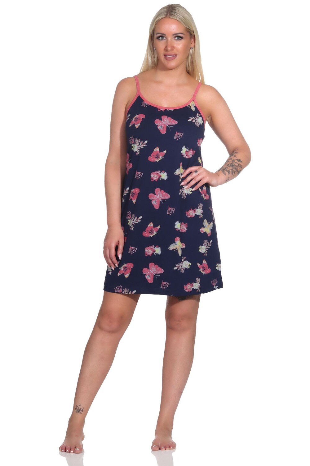 Ночная рубашка NORMANN Spaghetti Träger Schmetterling, красочный
Ночная рубашка NORMANN Spaghetti Träger Schmetterling, красочный