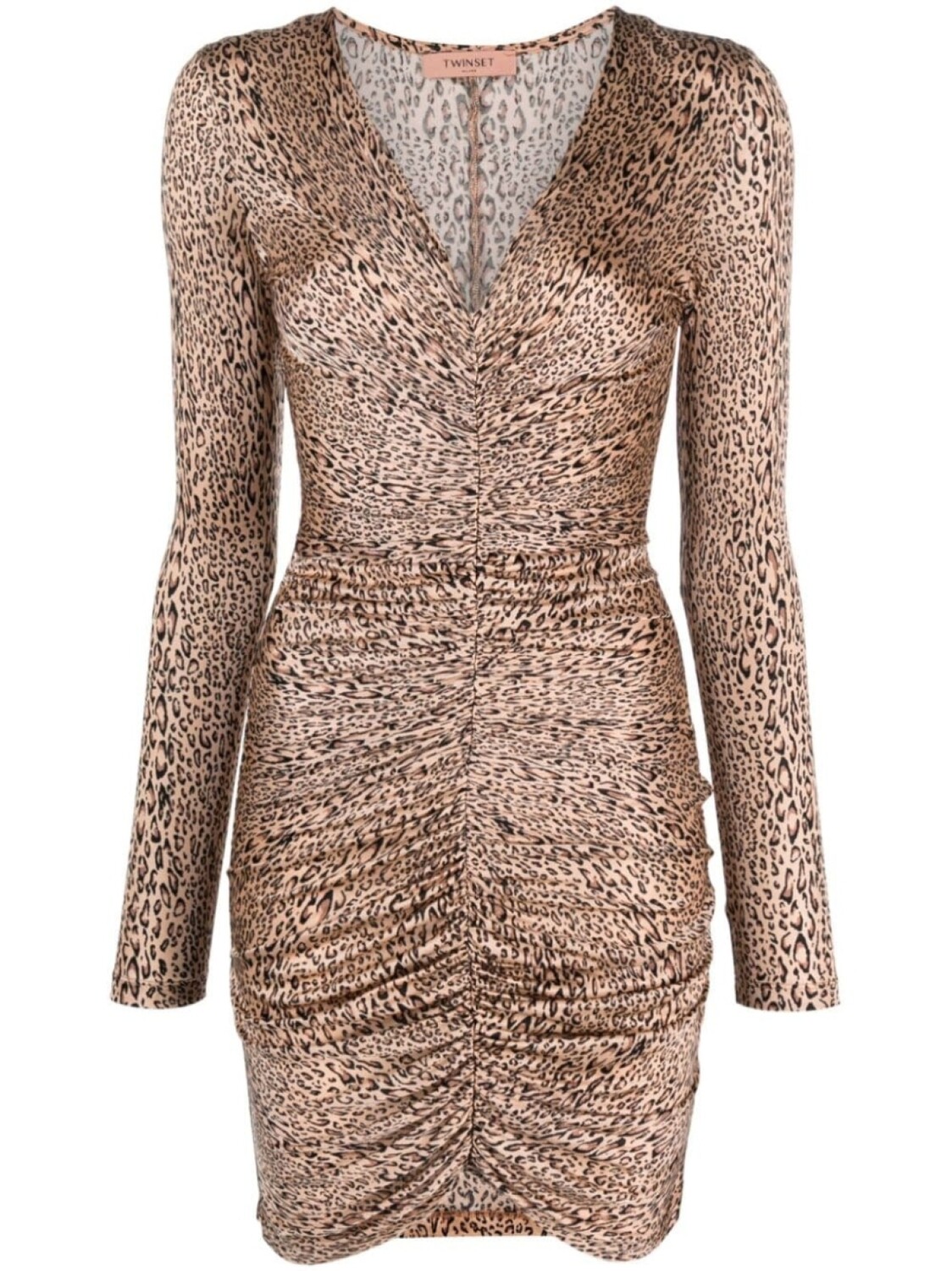 TWINSET платье мини с леопардовым принтом, коричневый
TWINSET платье мини с леопардовым принтом, коричневый