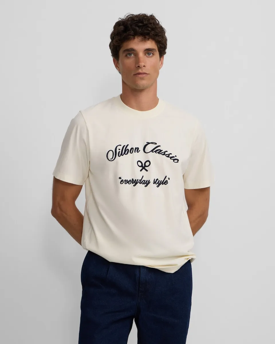 Мужская футболка в стиле на каждый день Silbon, кремовый
Мужская футболка в стиле на каждый день Silbon, кремовый