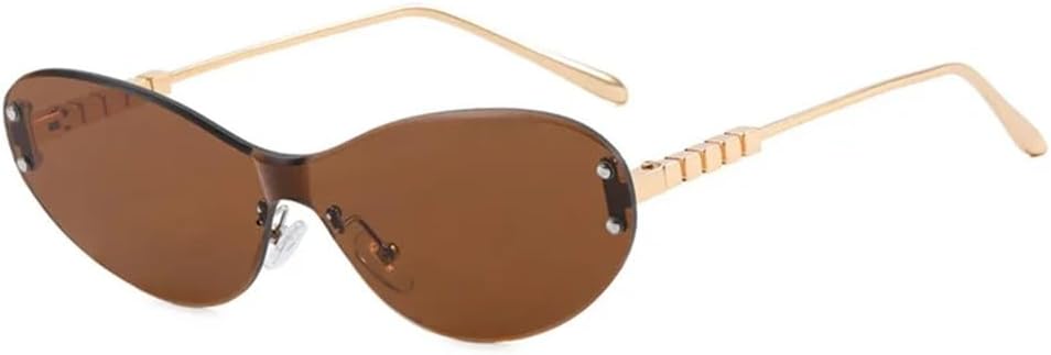 Женские солнцезащитные очки в стиле Y2k без оправы, металлическая оправа, защита от УФ-излучения UV400, закругленные края, подходят для вождения на открытом воздухе KTUCN, 3
Женские солнцезащитные очки в стиле Y2k без оправы, металлическая оправа, защита от УФ-излучения UV400, закругленные края, подходят для вождения на открытом воздухе KTUCN, 3