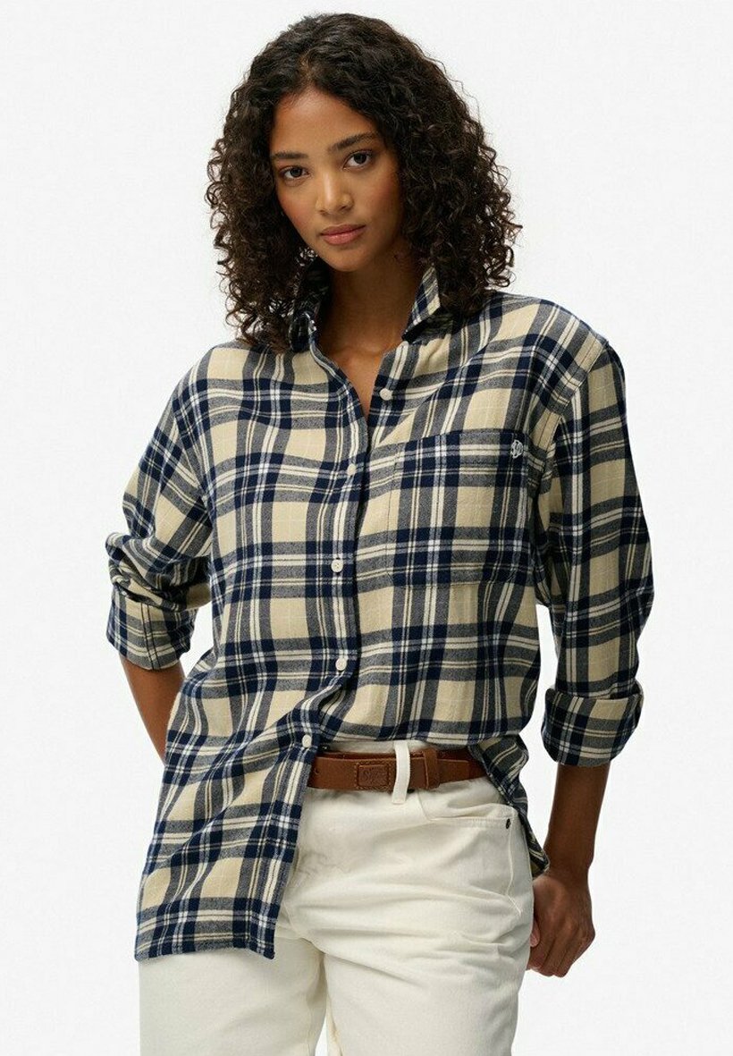 Блуза Superdry & Co Button-down blouse, Cream Navy Check/Blue
Блуза Superdry & Co Button-down blouse, Cream Navy Check/Blue