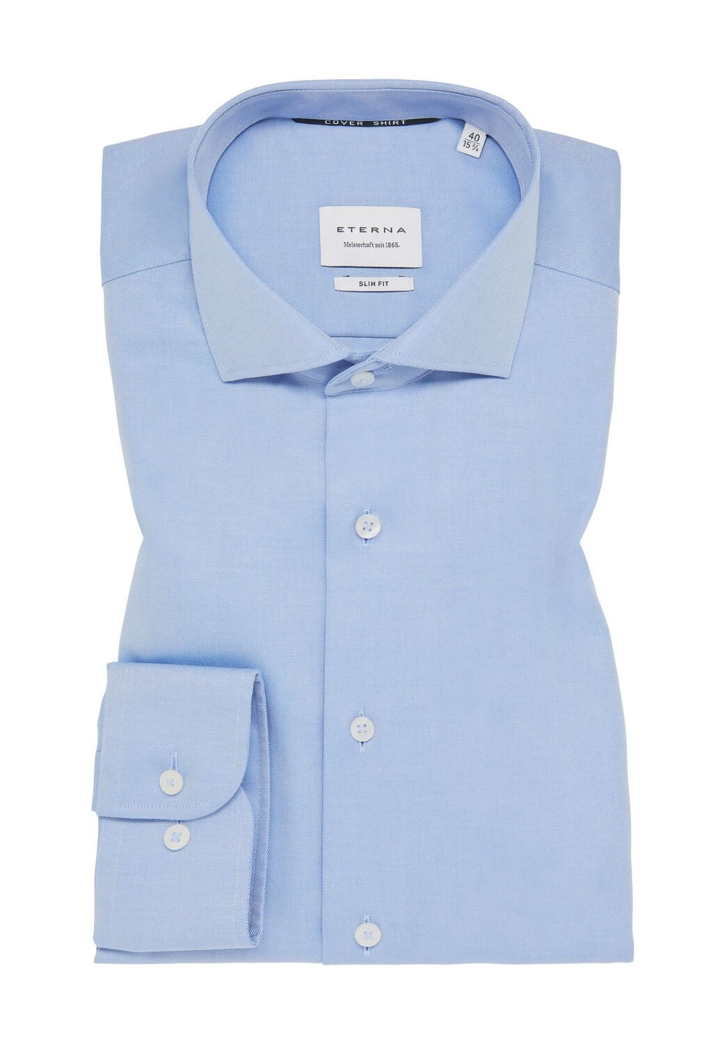 Деловая рубашка, приталенный крой, с воротником акулы, мужская ETERNA, синий
Деловая рубашка, приталенный крой, с воротником акулы, мужская ETERNA, синий