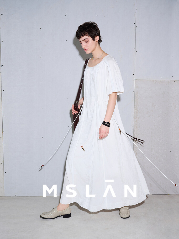 Платье MSlan с круглым вырезом и свободными краями, кремовый
Платье MSlan с круглым вырезом и свободными краями, кремовый