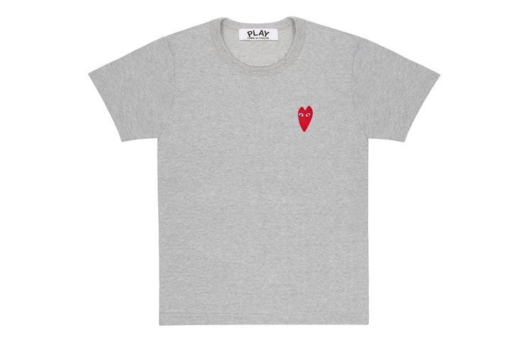 Футболка женская серая CDG Play, серый
Футболка женская серая CDG Play, серый