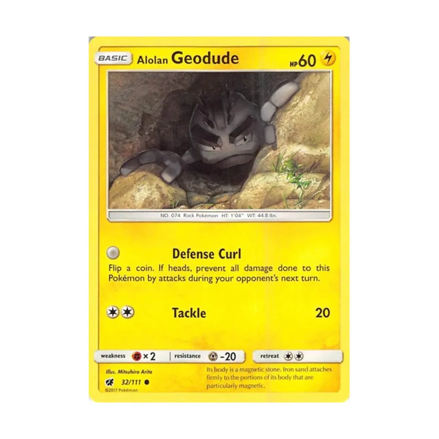 CCG Алолан Геодуд (C) #32, Pokemon - Sun & Moon - Crimson Invasion - Singles
CCG Алолан Геодуд (C) #32, Pokemon - Sun & Moon - Crimson Invasion - Singles