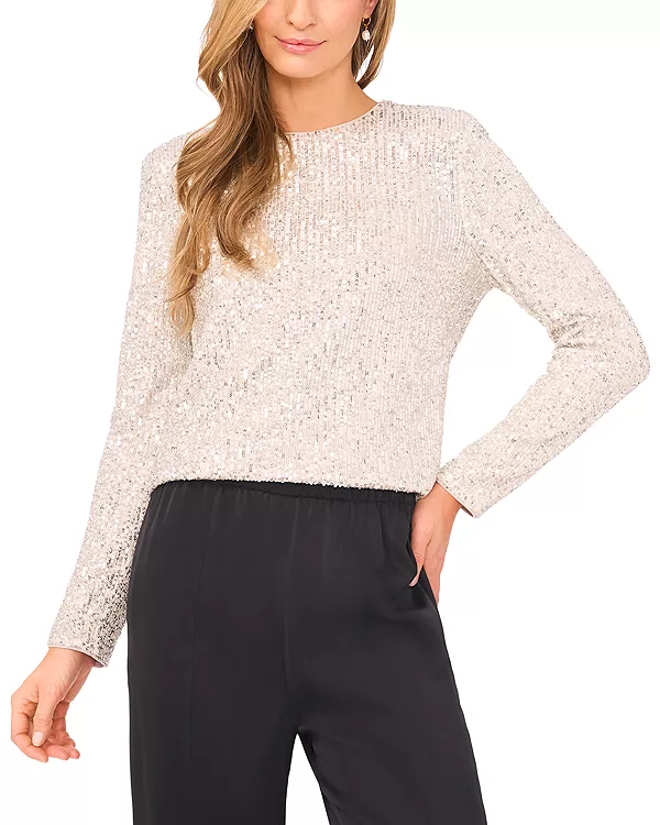 Футболка с длинными рукавами и круглым вырезом Cece, бежевый
Футболка с длинными рукавами и круглым вырезом Cece, бежевый