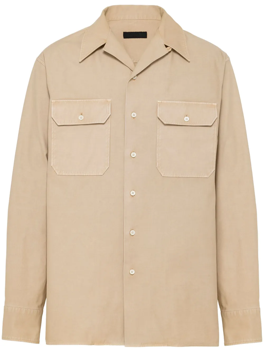 Рубашка с логотипом Prada, нейтральный
Рубашка с логотипом Prada, нейтральный