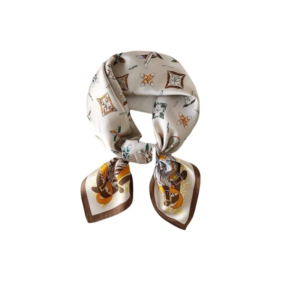 Disney Шёлковый шарф, Khaki Feather 53*53
Disney Шёлковый шарф, Khaki Feather 53*53