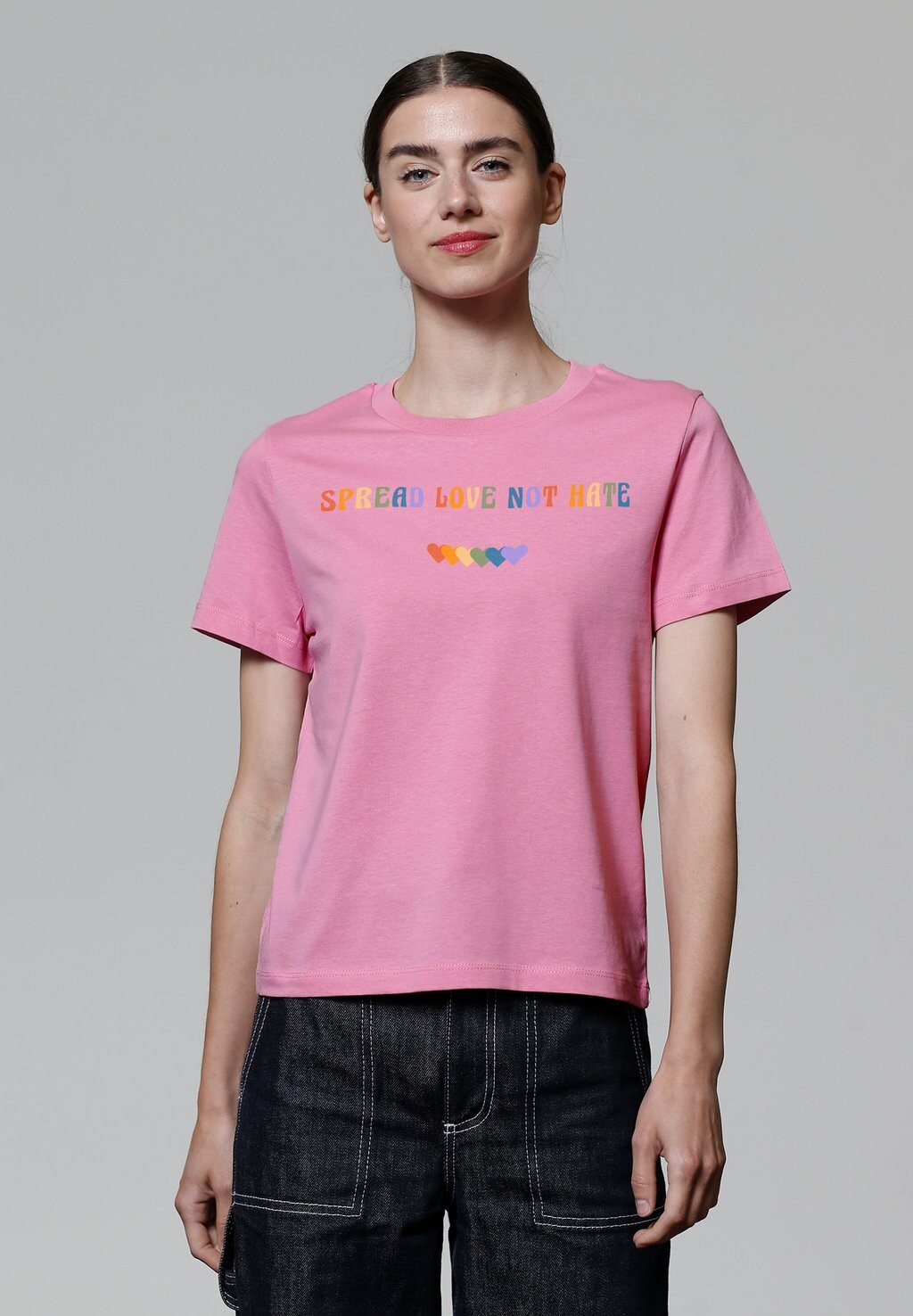 Футболка с принтом SPREAD LOVE NOT HATE watapparel, светло-розовый
Футболка с принтом SPREAD LOVE NOT HATE watapparel, светло-розовый