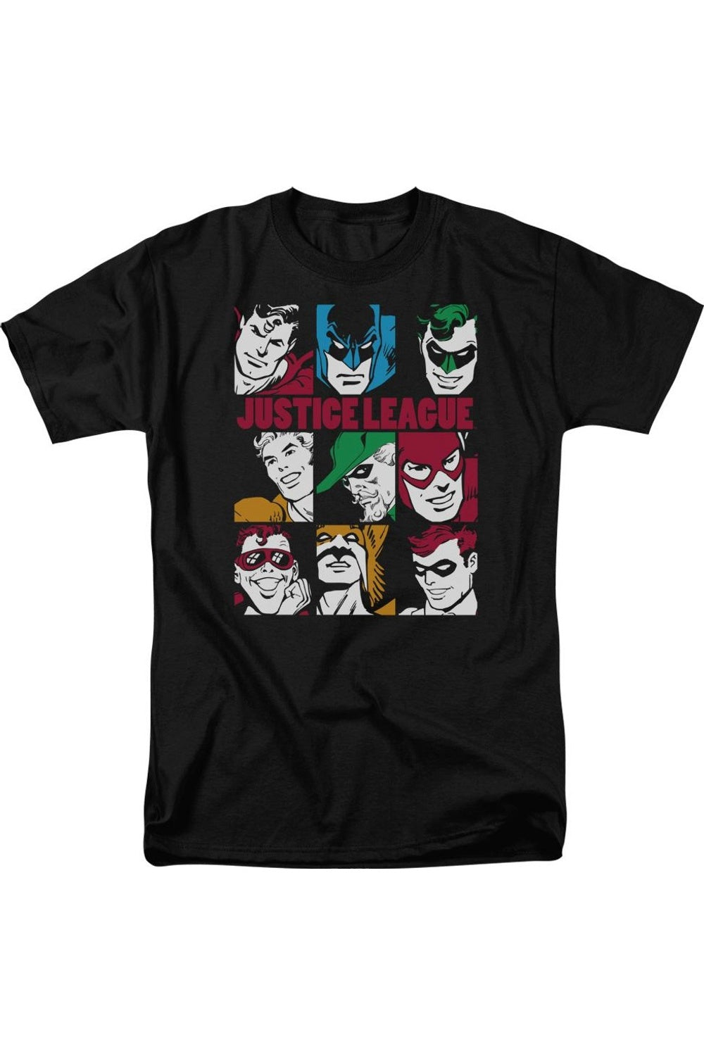 Футболка с коротким рукавом для взрослых DC Comics Nine Blocks Of Justice Gildan, черный 
Футболка с коротким рукавом для взрослых DC Comics Nine Blocks Of Justice Gildan, черный