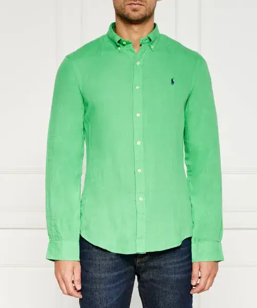Рубашка Лниана Slim fit Polo Ralph Lauren, зеленый
Рубашка Лниана Slim fit Polo Ralph Lauren, зеленый