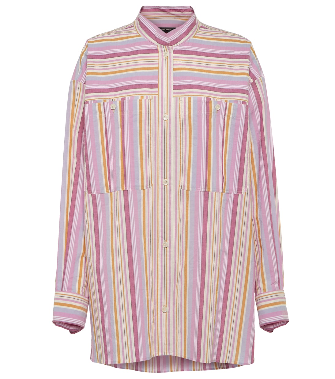 Полосатая хлопковая рубашка Тейлор Isabel Marant, розовый 
Полосатая хлопковая рубашка Тейлор Isabel Marant, розовый