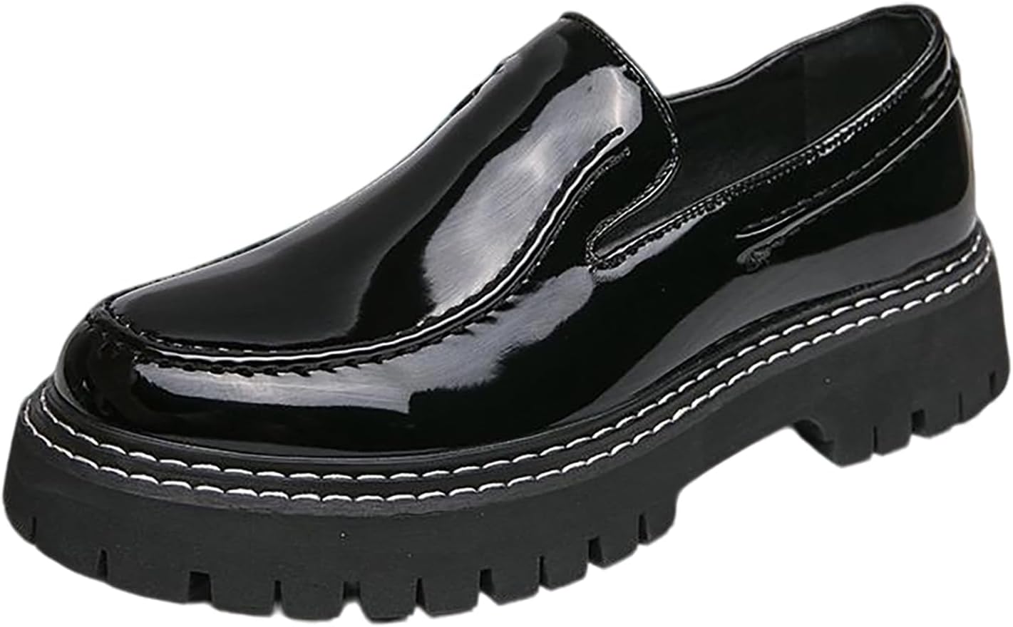 Мужские лоферы с платформой на массивном каблуке из лакированной кожи, с удобной посадкой, круглым носком, нескользящей резиновой подошвой, стильные туфли для деловых мероприятий, свадеб, работы и вечеринок Nxnbhsl, черный
Мужские лоферы с платформой на массивном каблуке из лакированной кожи, с удобной посадкой, круглым носком, нескользящей резиновой подошвой, стильные туфли для деловых мероприятий, свадеб, работы и вечеринок Nxnbhsl, черный