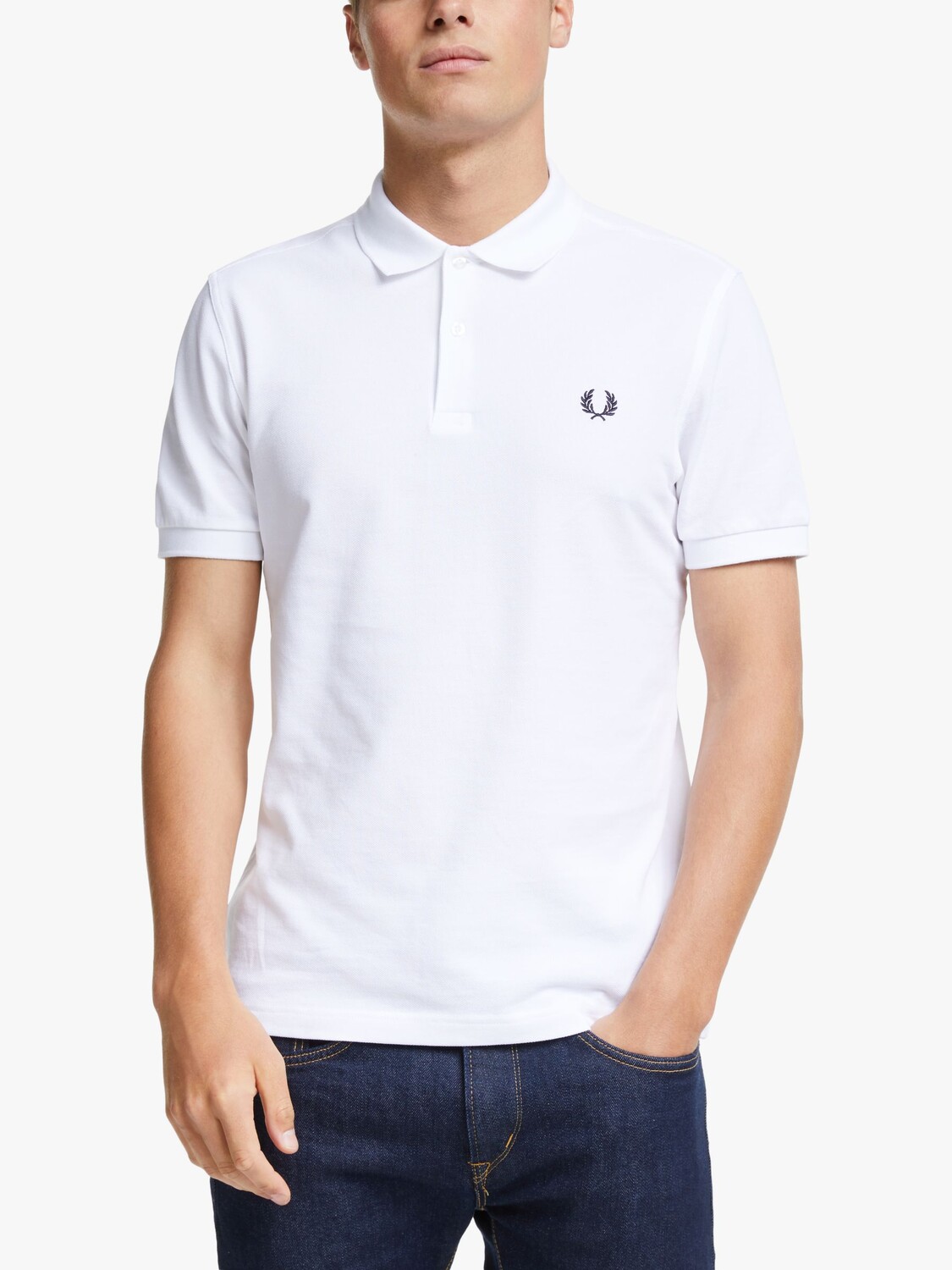 Рубашка-поло обычного кроя Fred Perry, белая
Рубашка-поло обычного кроя Fred Perry, белая