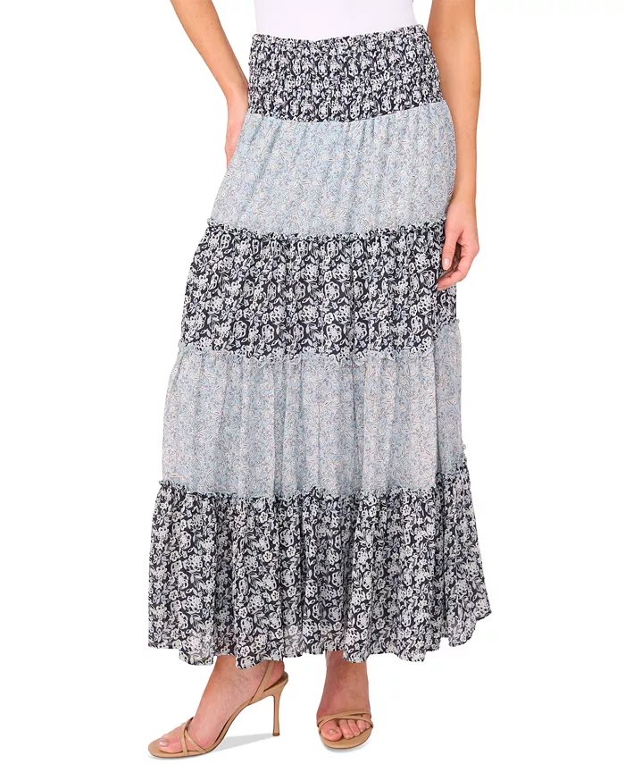 Женская многослойная юбка макси со сборкой на талии CeCe, мультиколор
Женская многослойная юбка макси со сборкой на талии CeCe, мультиколор