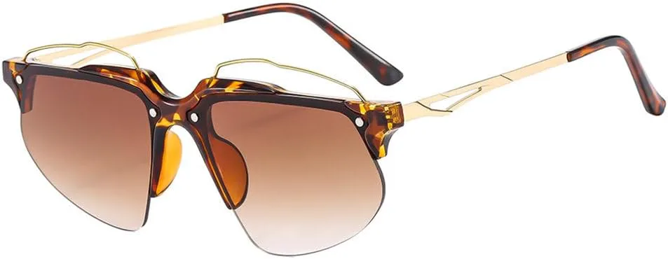 Модные женские солнцезащитные очки в стиле ретро с градиентной металлической оправой без рамки, мужские очки для занятий спортом на открытом воздухе MTZJH, 1
Модные женские солнцезащитные очки в стиле ретро с градиентной металлической оправой без рамки, мужские очки для занятий спортом на открытом воздухе MTZJH, 1