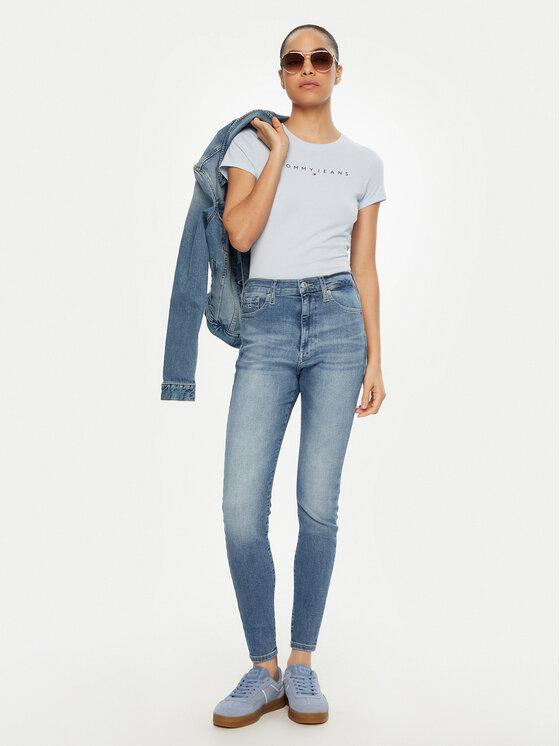 Облегающая футболка Linear DW0DW18398 Tommy Jeans, голубой
Облегающая футболка Linear DW0DW18398 Tommy Jeans, голубой