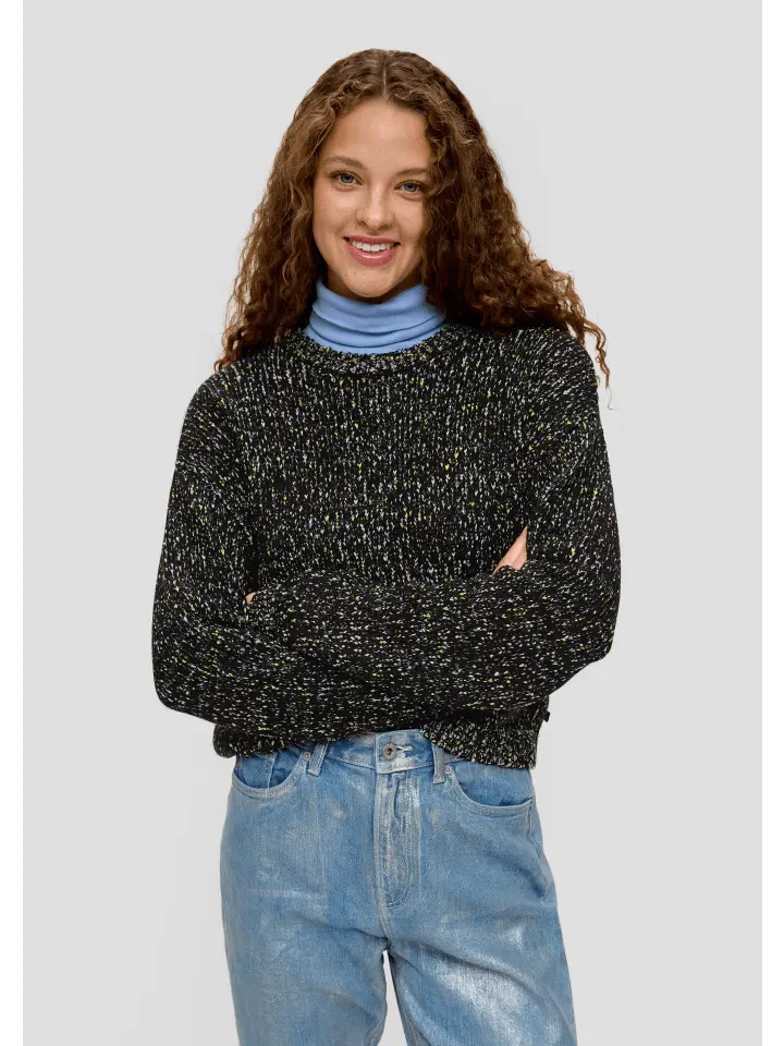 Пуловер QS Strick langarm, цвет schwarz-silber
Пуловер QS Strick langarm, цвет schwarz-silber