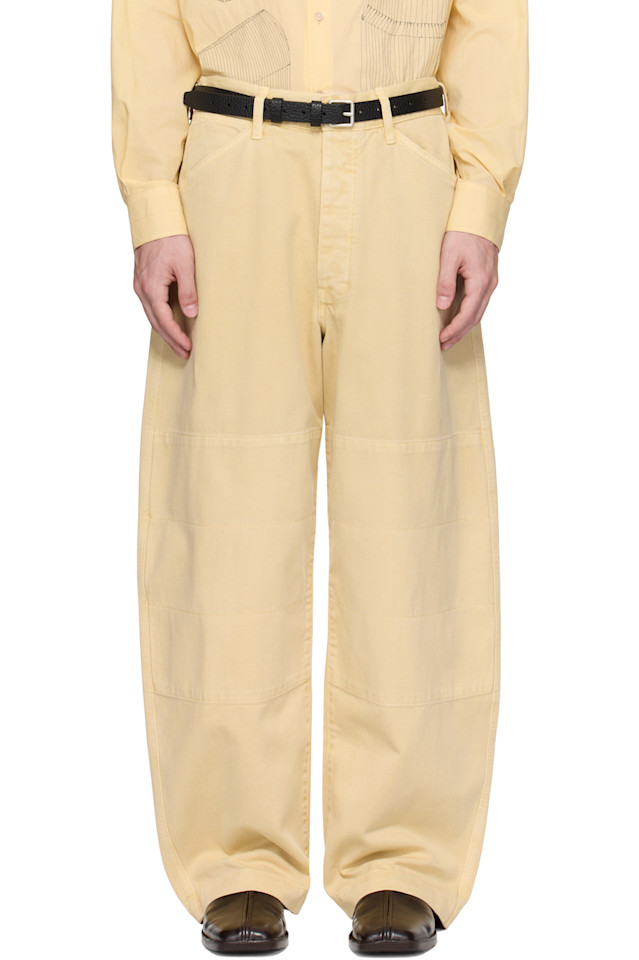 Большие рабочие джинсы Lemaire, цвет custard
Большие рабочие джинсы Lemaire, цвет custard