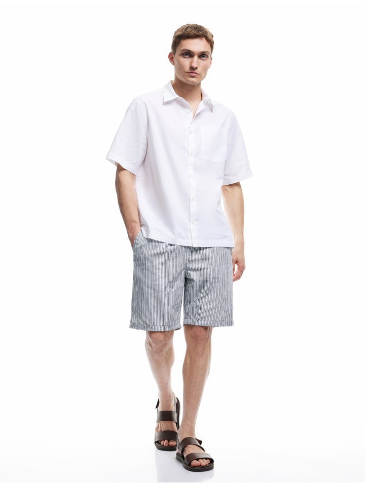 Темно-синие полосатые шорты KOTON
Темно-синие полосатые шорты KOTON