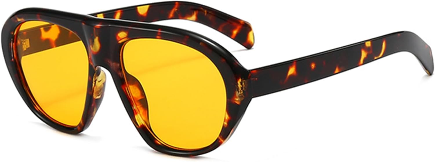 bullabulling Большие овальные солнцезащитные очки для женщин, модные очки-пилот в стиле 70-х, большие очки для мужчин и женщин, для активного отдыха и путешествий, защита от УФ-излучения, Leopard Tea
bullabulling Большие овальные солнцезащитные очки для женщин, модные очки-пилот в стиле 70-х, большие очки для мужчин и женщин, для активного отдыха и путешествий, защита от УФ-излучения, Leopard Tea