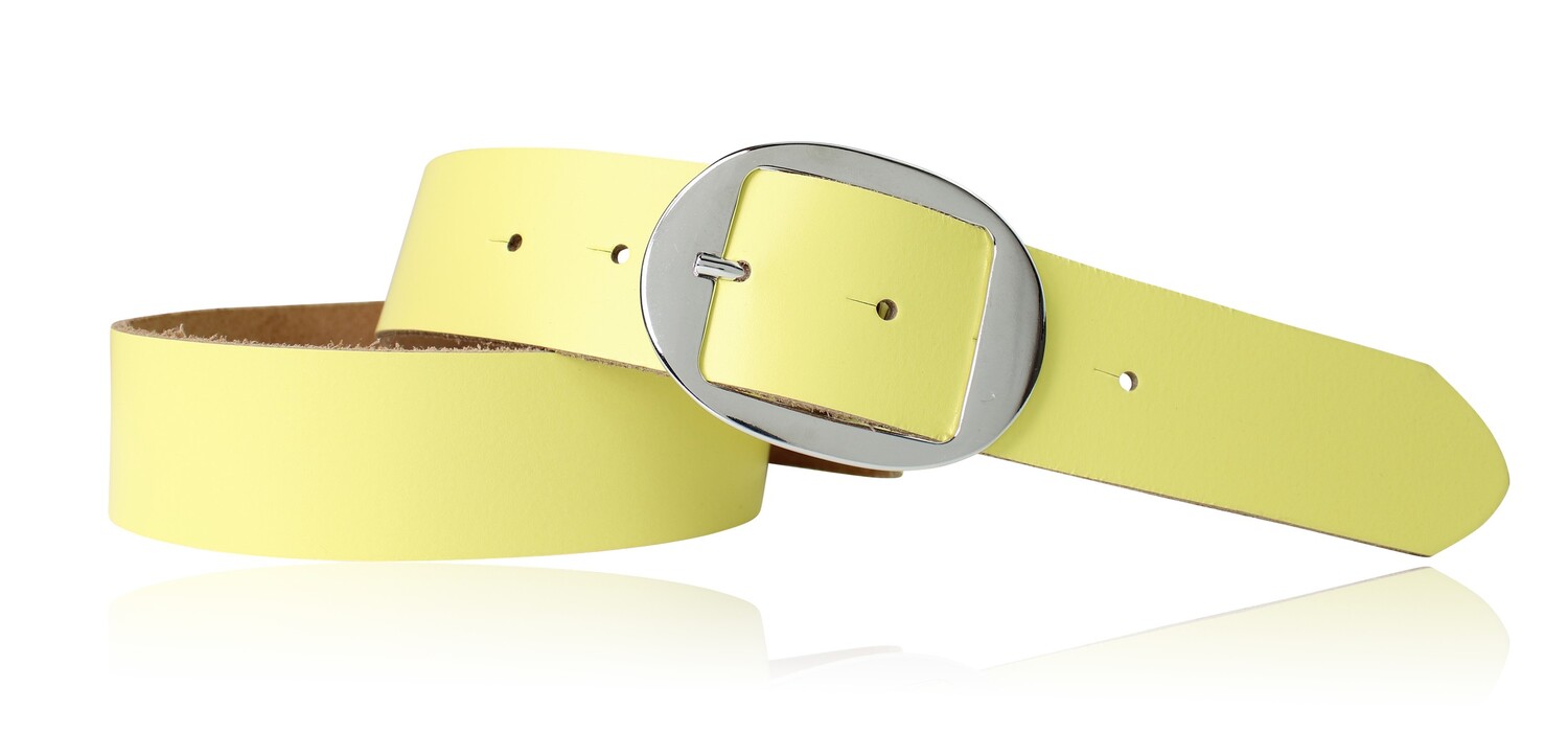 Кожаный ремень FRONHOFER, цвет Lemon 
Кожаный ремень FRONHOFER, цвет Lemon