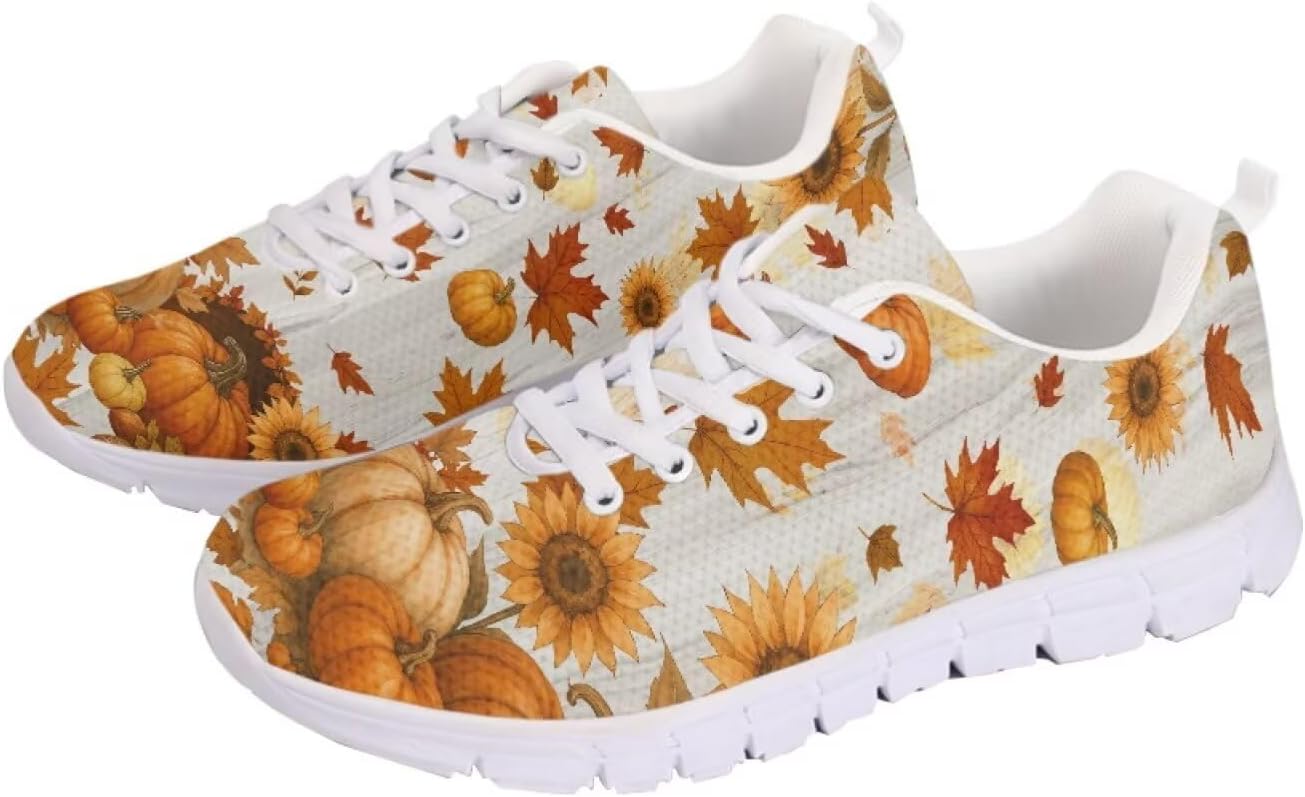 Женские кроссовки для ходьбы, удобные, с шнуровкой, модные, мужские, противоскользящие, для тенниса, бега и спорта Getelinseng, Fall Pumpkin Maple
Женские кроссовки для ходьбы, удобные, с шнуровкой, модные, мужские, противоскользящие, для тенниса, бега и спорта Getelinseng, Fall Pumpkin Maple