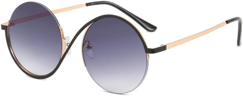 Ретро круглые полуободковые женские солнцезащитные очки с градиентным переходом цвета, защита от УФ-излучения UV400, мужские очки с нестандартными прозрачными линзами и металлической оправой XLUMIO, 4
Ретро круглые полуободковые женские солнцезащитные очки с градиентным переходом цвета, защита от УФ-излучения UV400, мужские очки с нестандартными прозрачными линзами и металлической оправой XLUMIO, 4