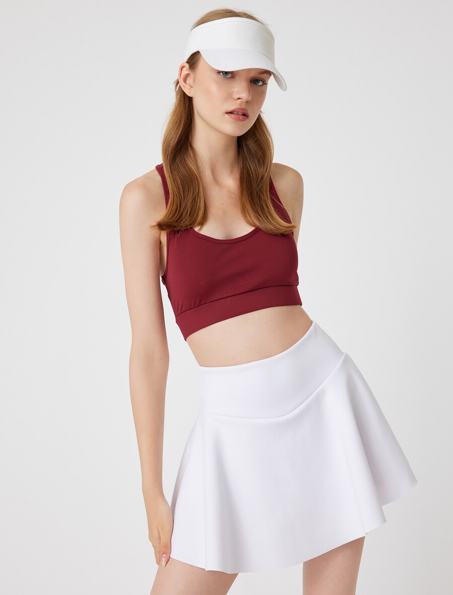 Спортивный бюстгальтер средней поддержки Koton, бордовый
Спортивный бюстгальтер средней поддержки Koton, бордовый